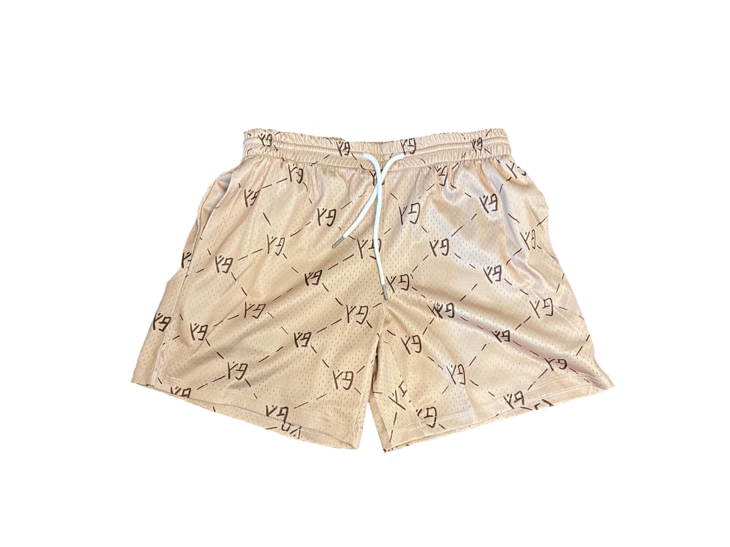 YG “Monogram” Mesh Shorts