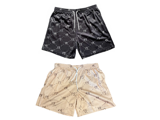 YG “Monogram” Mesh Shorts